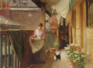 On The Veranda by Arthur Ellis