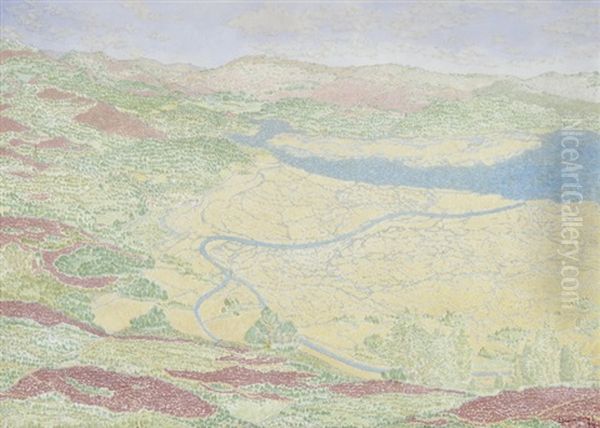 Pointilistische Berglandschaft - view 1