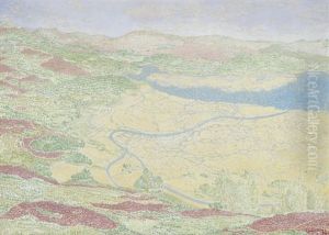Pointilistische Berglandschaft by Edwin Ellis