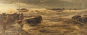 View Of Rough Seas From The Pier