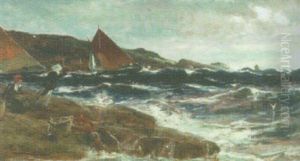 Dirty Weather, Cornwall by Edwin Ellis