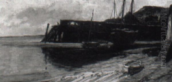 Sailing Vessels At Low Tide - view 1