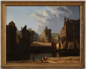 Scene De Port by Joseph Francis Ellis