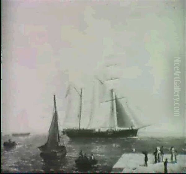 Ships Entering A Harbor - view 1