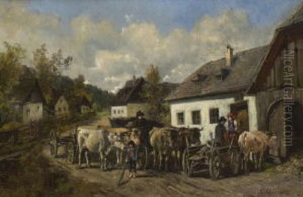 Begegnung Auf Der Dorfstrase - view 1