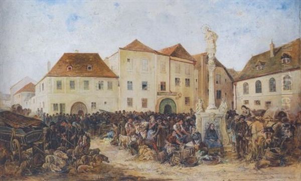 Markt Auf Dem Hauptplatz Von Krems - view 1