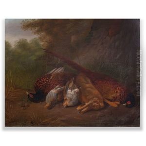 Still Life With Pheasants And A Rabbit by Stephen Elmer