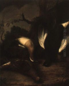 Studies Of Game In A Landscape by Stephen Elmer