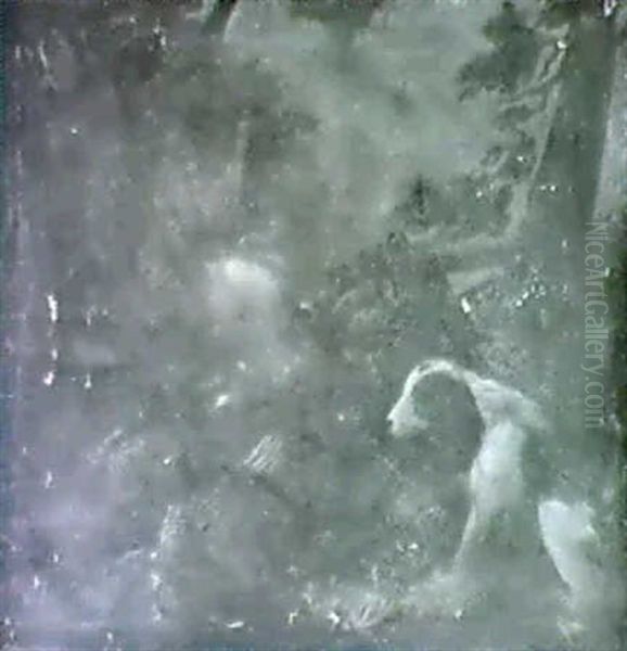 A Spaniel With Dead Game In A Landscape - view 1