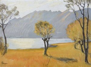 Am Lago Maggiore by Franz Jakob Elmiger