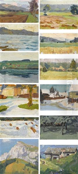 12 Diverse Landschaftsstudien - view 1