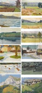 12 Diverse Landschaftsstudien