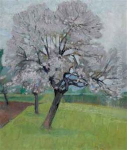 Bluhende Obstbaume by Franz Jakob Elmiger