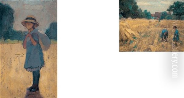 Stehendes Madchen In Der Mittagssonne (+ Zwei Madchen Auf Dem Felde, Lrgr; 2 Works) - view 1