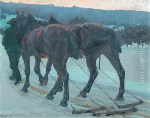 Zur Waldarbeit by Franz Jakob Elmiger