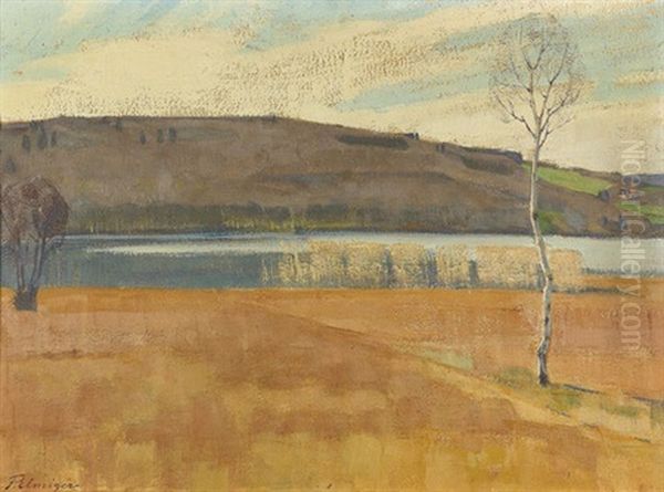 Herbstliche Landschaft Am Seeufer - view 1