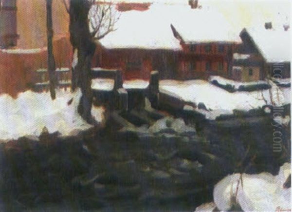 Untere Muhle Ermensee Im Winter - view 1