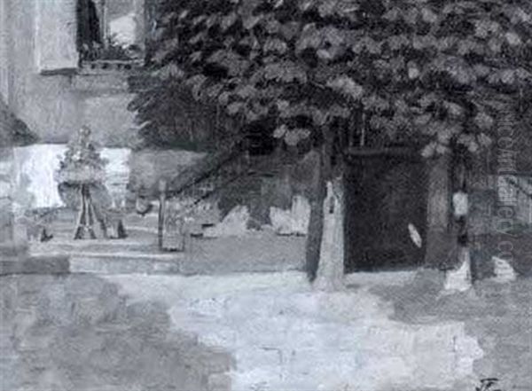 Kastanienbaume Vor Dem Hause - view 1
