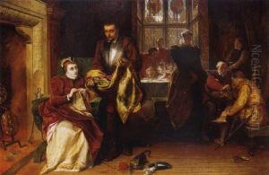 Mary Queen Of Scots And Christopher Norton At Bolton Castle by Alfred W. Elmore
