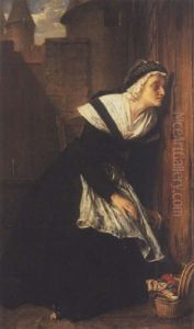 Marie Antoinette In The Prison Of The Temple by Alfred W. Elmore