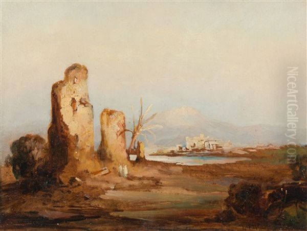 Klosterruine In Sizilianischer Landschaft - view 1