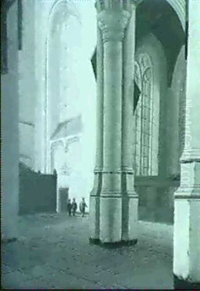 Blick In Das Querschiff Einer Gotischen Kirche Mit Machtigenbundelpfeilern - view 1