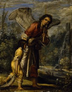 Tobias Und Der Engel by Adam Elsheimer