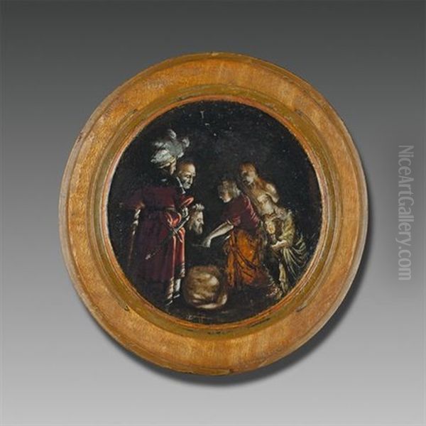 Salome Receiving The Head Of St John The Baptist, Kapselbild Miniature - view 1