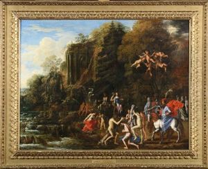 Le Bapteme Du Christ by Adam Elsheimer