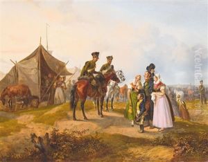 Begegnung Auf Dem Sonntagsspaziergang