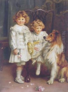 A Double Portrait Of Jackie And Herbie, Sons Of Captain J.m. Medlicott-vereker