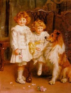 Portrait Of Jackie And Herbie, Sons Of Captain J.m. Medlicott-vereker