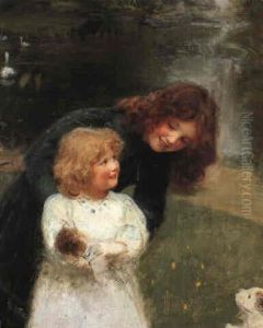 A Sketch Of The Artist's Daughters