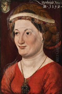 Portrait Of Bertrud Reuss by Jakob Elsner