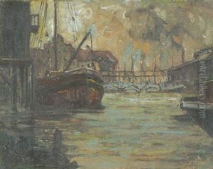 Abend Im Bremer Hafen by Toni Elster
