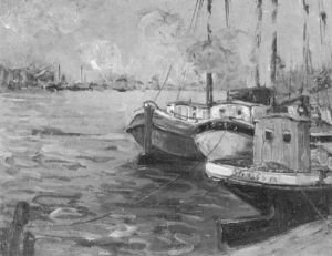 Kahne Im Hafen by Toni Elster