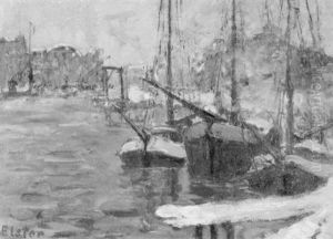 Kutter Im Hafen by Toni Elster
