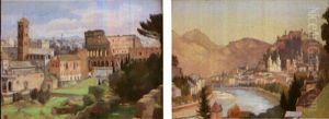 October, Palatine Rome (+ October, Palatine Salzburg; Pair) by Mary Dawson Elwell