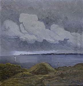 Oresund Mot Kronborg by Anund Emanuel