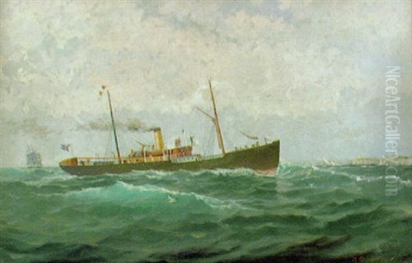 "sigurd" Vid Passage Av Helgoland - view 1