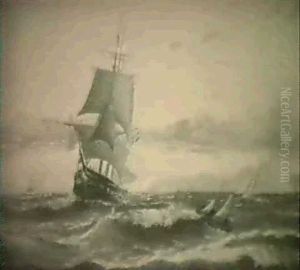 Marin Med Segelfartyg by Anund Emanuel