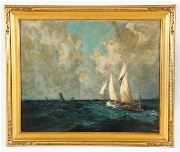 A Sailing Ship In The Ocean - view 1