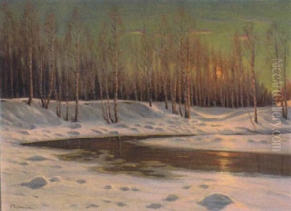 Forest Pool, Winter - view 1