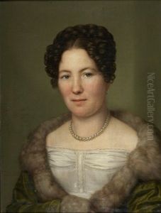 Portrait Von Jakob Gottfried (+ Portrait Von Anna Dunker; 2 Works) by August von der Embde