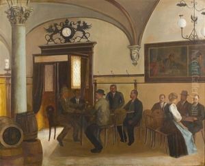 Gesellschaft Im Gasthaus