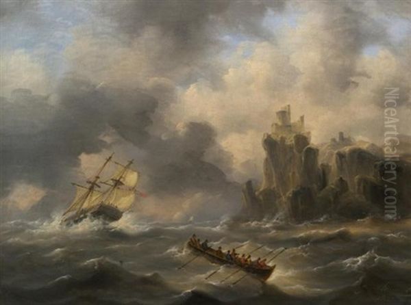 Ships On Stormy Water - view 1