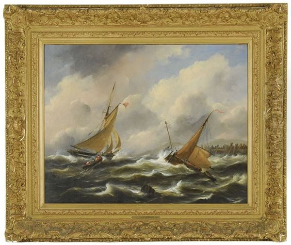 Boten Op Woliige Zee (boats On A Stormy Sea) - view 1