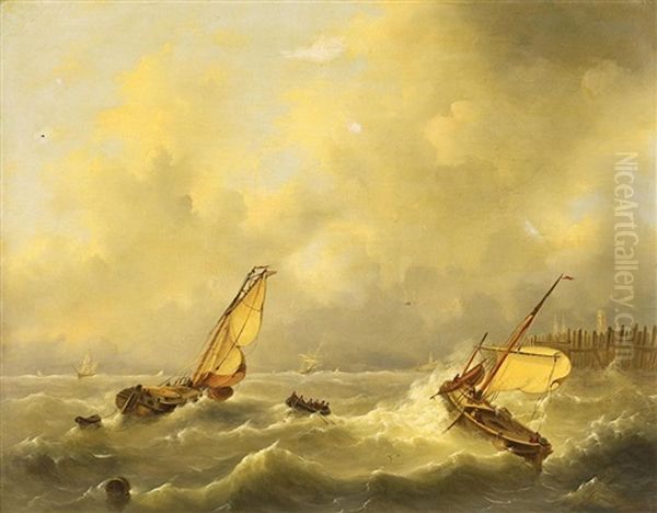 Boote Auf Sturmischer See - view 1
