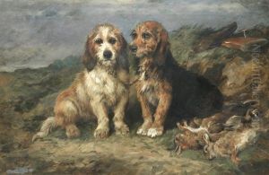 Two Petit Basset Griffon Vendeens by John Emms