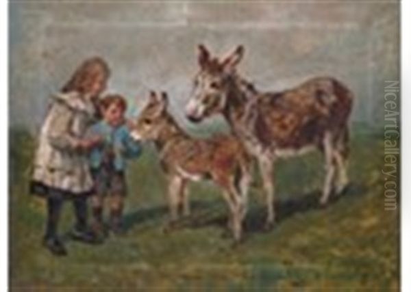 Feeding The Donkeys - view 1